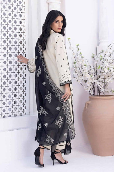 Gul Ahmed 3PC Printed Embroidered Lawn Unstitched Suit with Embroidered Denting Lawn Dupatta DN-42021