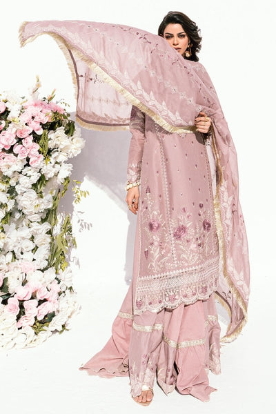 Gul Ahmed 3 Piece Unstitched Embroidered Lawn Suit with Embroidered Denting Lawn Dupatta DN-52009