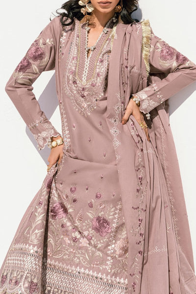 Gul Ahmed 3 Piece Unstitched Embroidered Lawn Suit with Embroidered Denting Lawn Dupatta DN-52009