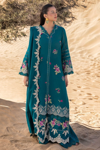 Gul Ahmed 3 Piece Unstitched Embroidered Lawn Suit with Embroidered Denting Lawn Dupatta DN-52010