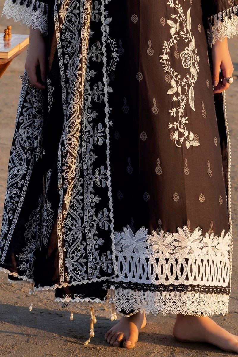 Gul Ahmed 3 Piece Unstitched Embroidered Lawn Suit with Embroidered Denting Lawn Dupatta DN-52016