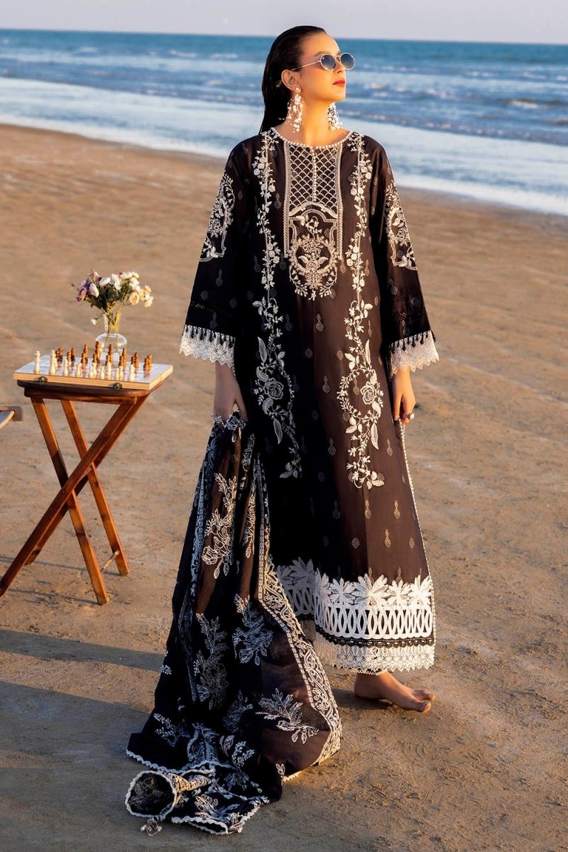 Gul Ahmed 3 Piece Unstitched Embroidered Lawn Suit with Embroidered Denting Lawn Dupatta DN-52016