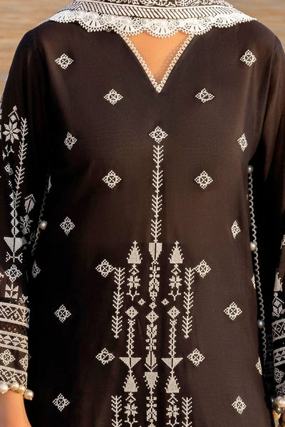 Gul Ahmed 3 Piece Unstitched Embroidered Lawn Suit with Lacquer Printed Denting Lawn Dupatta DN-52017