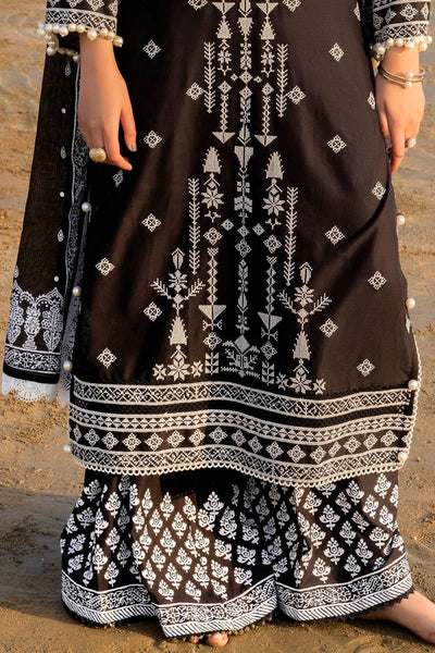 Gul Ahmed 3 Piece Unstitched Embroidered Lawn Suit with Lacquer Printed Denting Lawn Dupatta DN-52017