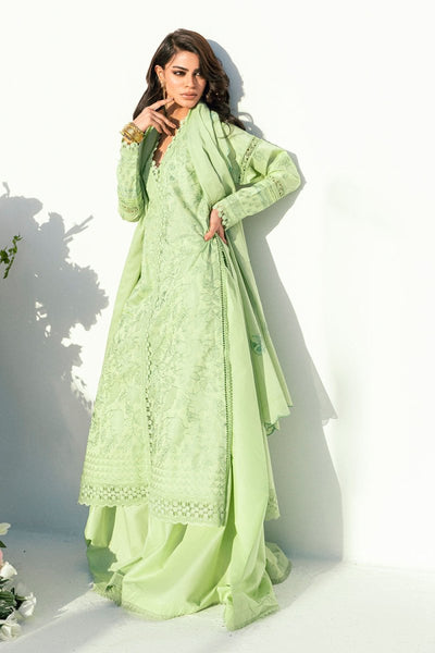 Gul Ahmed 3 Piece Unstitched Embroidered Lawn Suit with Embroidered Denting Lawn Dupatta DN-52018