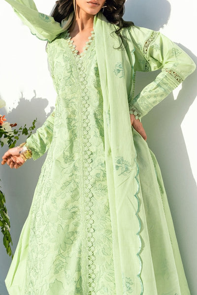 Gul Ahmed 3 Piece Unstitched Embroidered Lawn Suit with Embroidered Denting Lawn Dupatta DN-52018