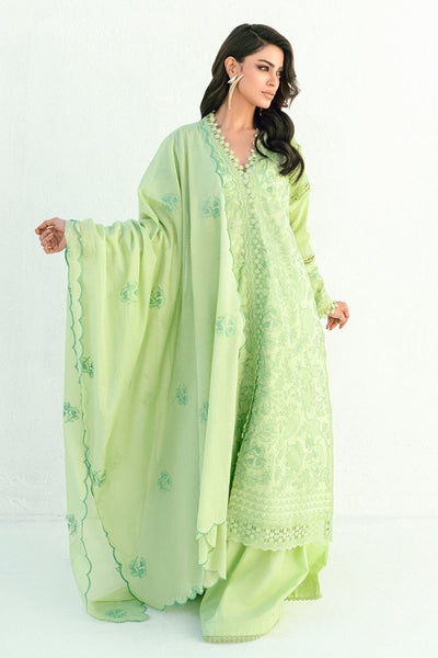 Gul Ahmed 3 Piece Unstitched Embroidered Lawn Suit with Embroidered Denting Lawn Dupatta DN-52018