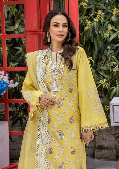 Eshaisha 3 Piece Unstitched Festive Lawn Embroidered Suit EA-FL-515