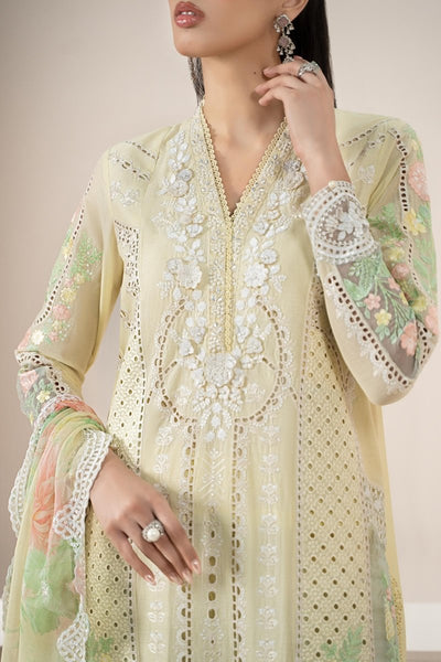 Maria. B 3 Piece Embroidered Lawn Suit - ELS-25-04