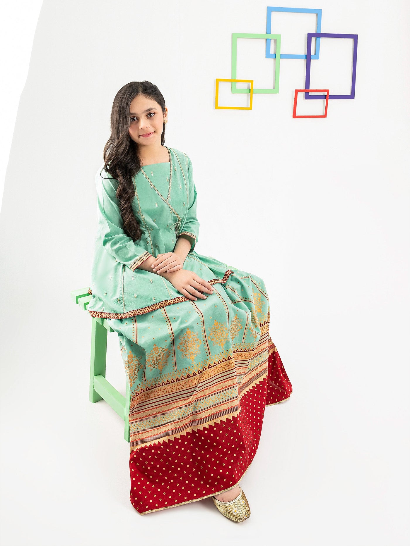 Limelight 2 Piece Stitched Embroidered Lawn Suit F3072SU - Aqua