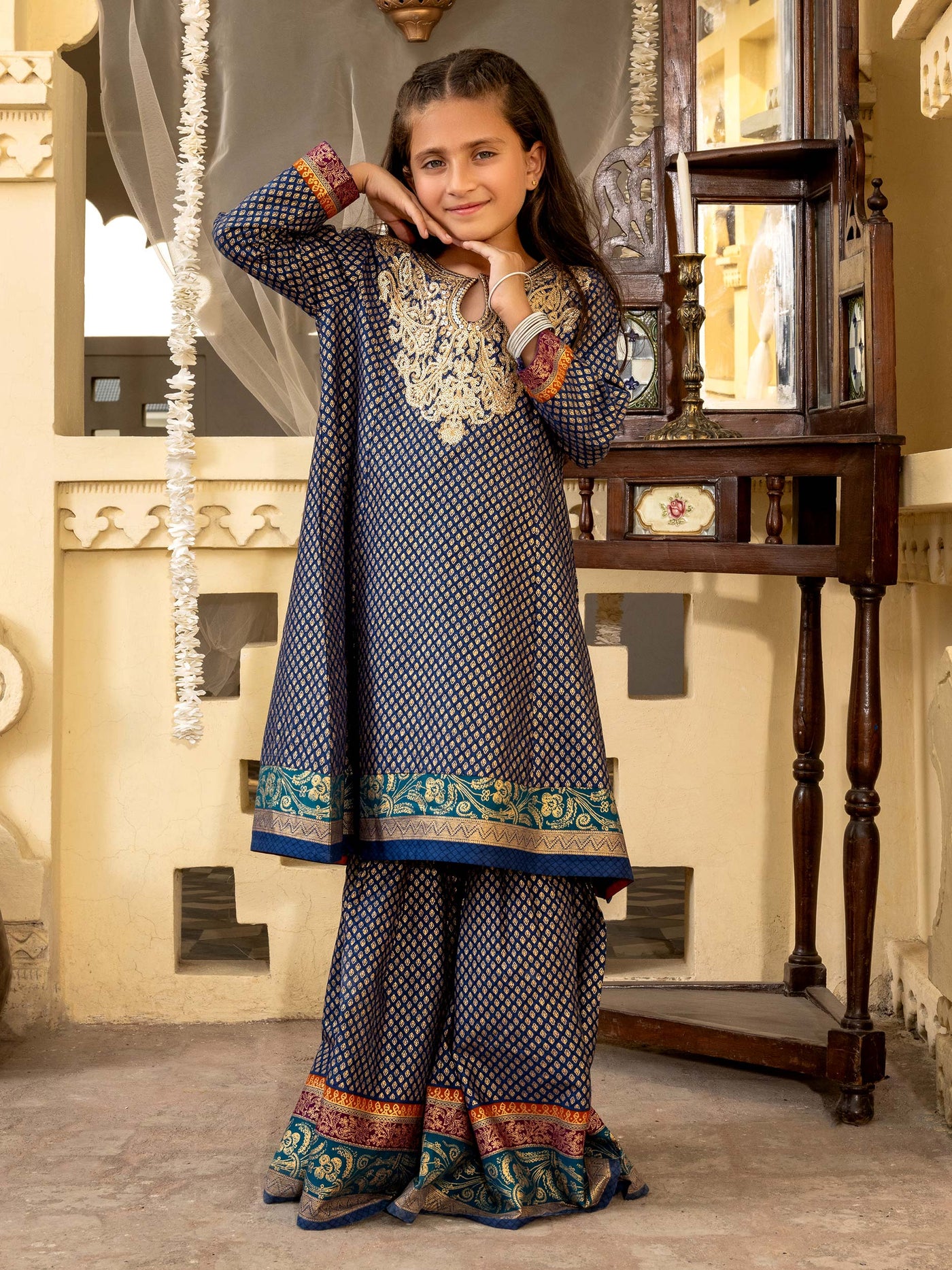 Limelight 2 Piece Stitched Embroidered Lawn Suit  F3410SU - Blue