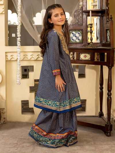 Limelight 2 Piece Stitched Embroidered Lawn Suit  F3410SU - Blue