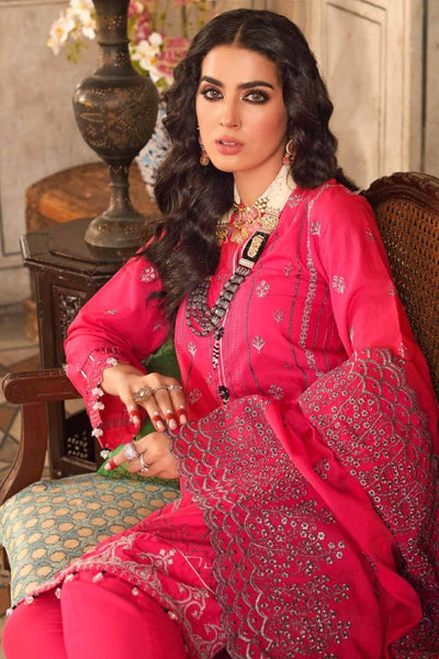 Gul Ahmed 3 PC Unstitched Embroidered Lawn Suit with Yarn Dyed Dupatta FE-12256