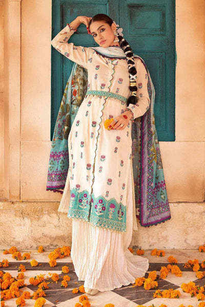 Gul Ahmed 3PC Embroidered Unstitched Jacquard Shirt with Digital Printed Jacquard Dupatta and Inner FE-32036