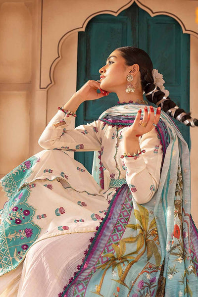 Gul Ahmed 3PC Embroidered Unstitched Jacquard Shirt with Digital Printed Jacquard Dupatta and Inner FE-32036