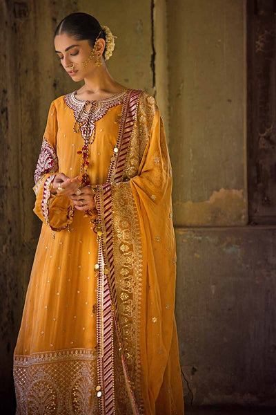 Gul Ahmed 3PC Embroidered Chiffon Unstitched Suit with Zari and Sequence FE-32097