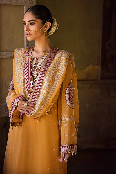 Gul Ahmed 3PC Embroidered Chiffon Unstitched Suit with Zari and Sequence FE-32097