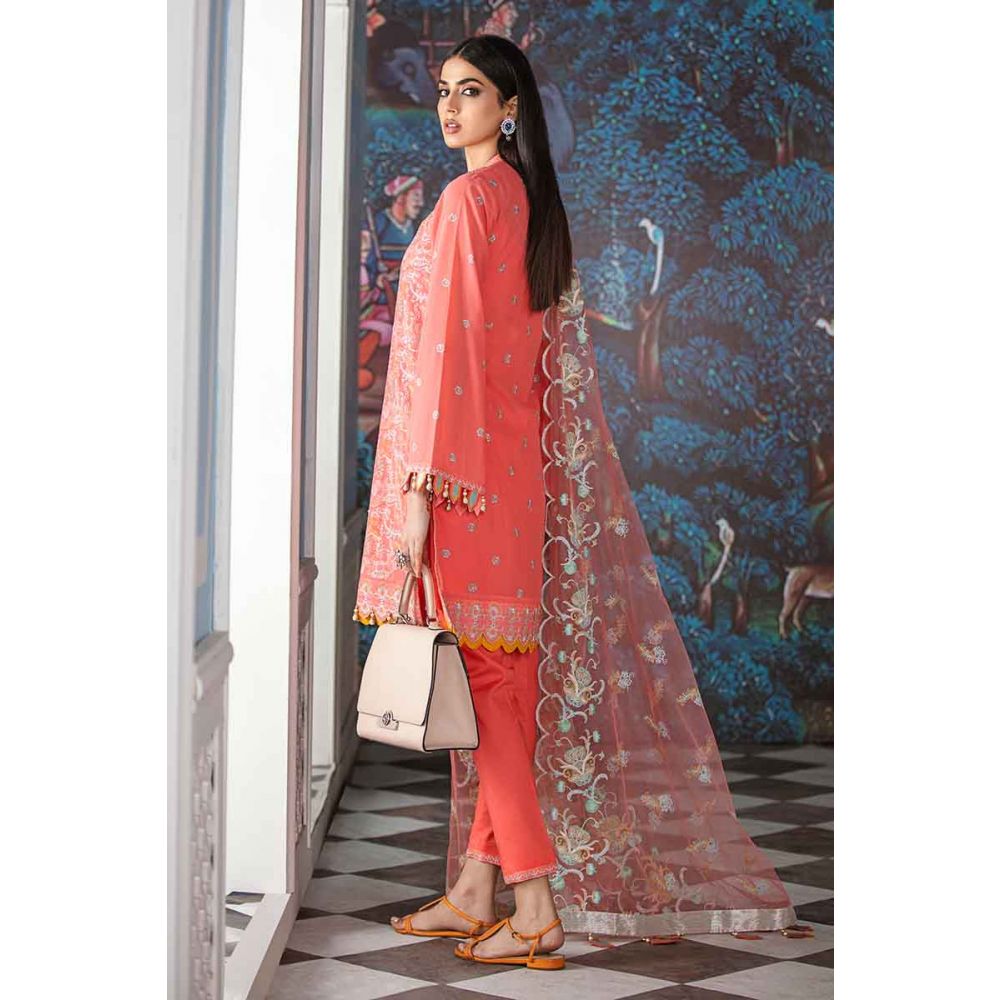 Gul Ahmed Embroidered Swiss Voile Unstitched 3 Piece Suit FE-337