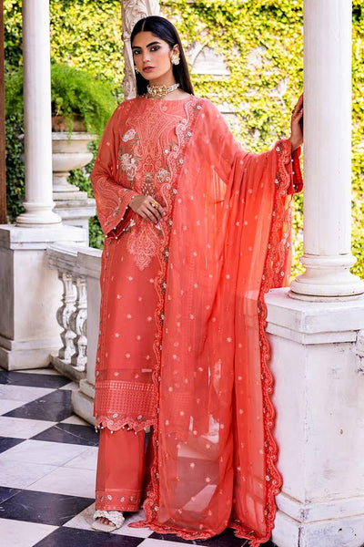 Gul Ahmed 3PC Embroidered Chiffon Unstitched Suit with Embroidered Chiffon Dupatta FE-42016