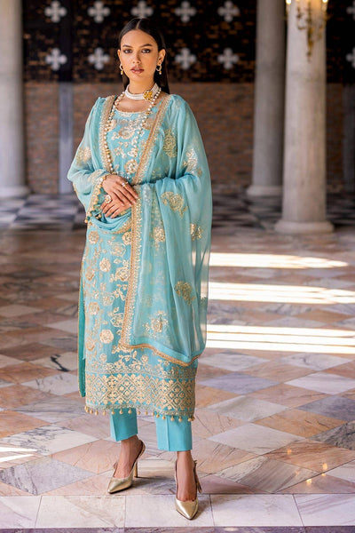 Gul Ahmed 3PC Embroidered Chiffon Unstitched Suit with Embroidered Chiffon Dupatta FE-42026