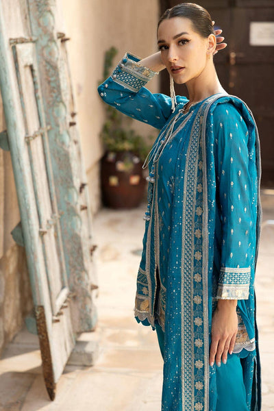 Gul Ahmed 3PC Embroidered Yarn Dyed Unstitched Suit with Embroidered Yarn Dyed Dupatta FE-42049