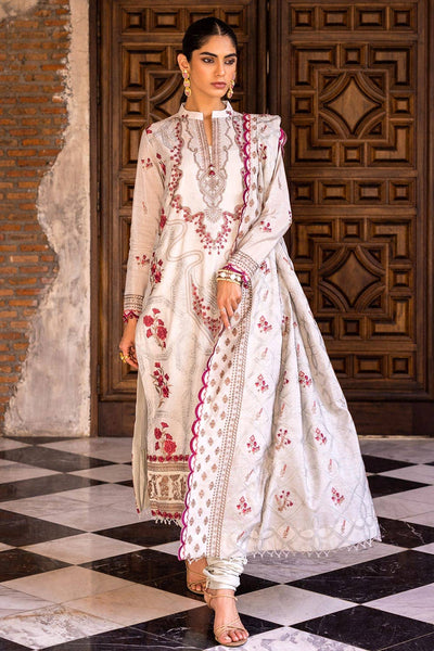 Gul Ahmed 3PC Embroidered Paper Cotton Unstitched Suit with Embroidered Paper Cotton Dupatta FE-42064