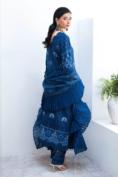 Gul Ahmed 3 Piece Unstitched Embroidered Paper Cotton Self Jacquard Suit with Zari Stripe Dupatta FE-52004