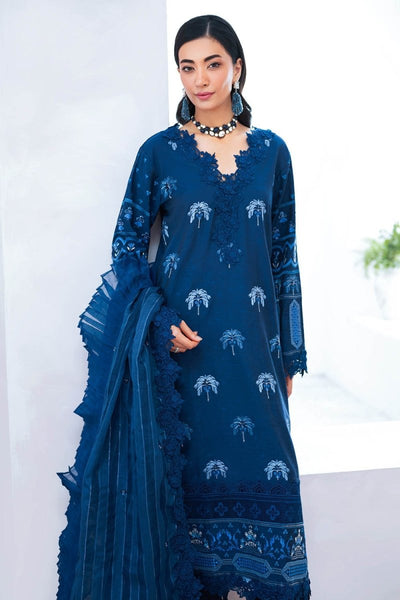 Gul Ahmed 3 Piece Unstitched Embroidered Paper Cotton Self Jacquard Suit with Zari Stripe Dupatta FE-52004