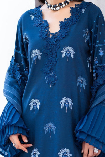 Gul Ahmed 3 Piece Unstitched Embroidered Paper Cotton Self Jacquard Suit with Zari Stripe Dupatta FE-52004