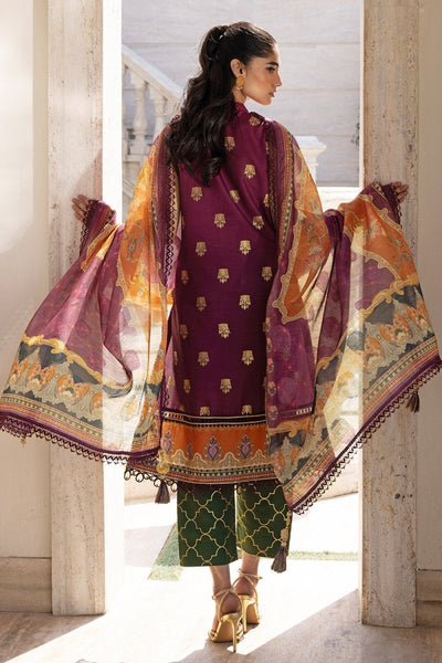 Gul Ahmed 3 Piece Unstitched Embroidered Raw Silk Suit with Paper Cotton Jacquard Dupatta FE-52008