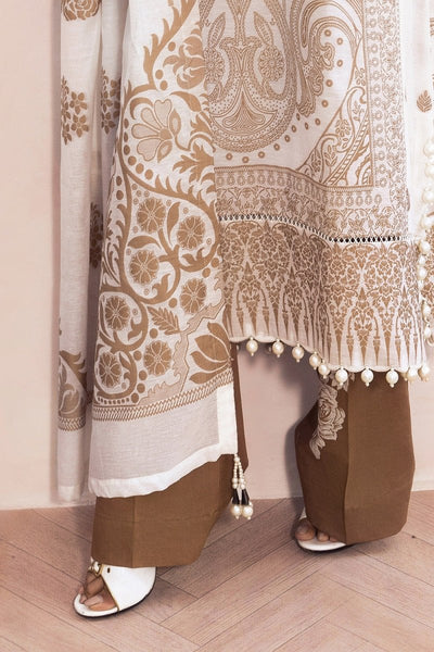 Gul Ahmed 3 Piece Unstitched Embroidered Jacquard Suit with Jacquard Dupatta FE-52090