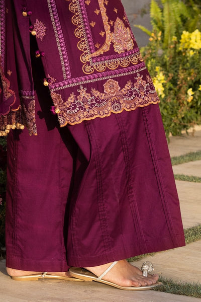 Gul Ahmed 3 Piece Unstitched Embroidered Lawn Suit with Embroidered Chiffon Dupatta FE-52100