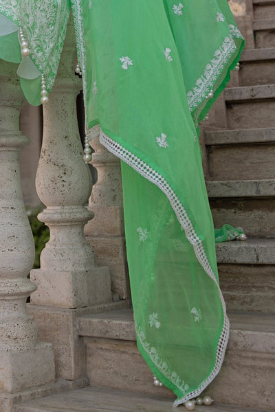 Gul Ahmed 3 Piece Unstitched Embroidered Lawn Suit with Embroidered Chiffon Dupatta FE-52101