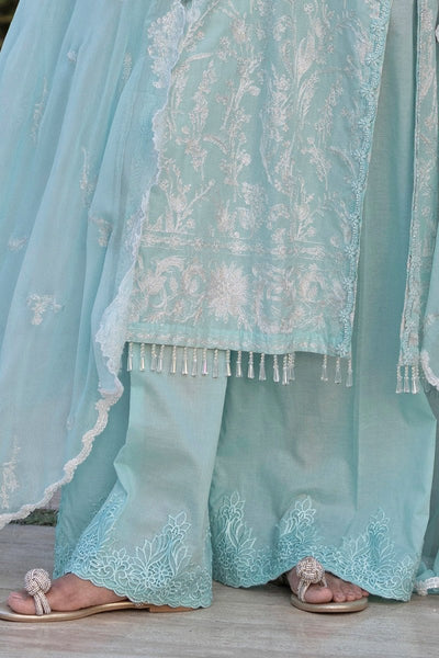 Gul Ahmed 3 Piece Unstitched Embroidered Lawn Suit with Embroidered Chiffon Dupatta FE-52103