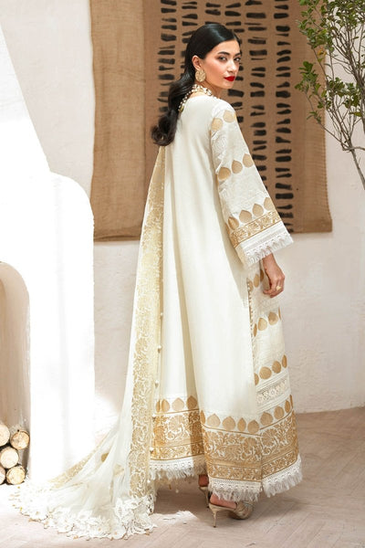 Gul Ahmed 3 Piece Unstitched Embroidered Lawn Suit with Embroidered Chiffon Dupatta FE-52128