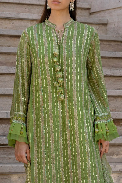 Gul Ahmed 3 Piece Unstitched Embroidered Chiffon Suit with Embroidered Chiffon Dupatta FE-52134