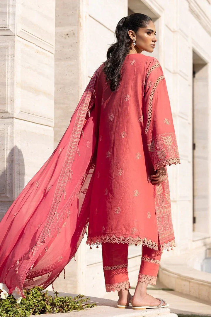 gul ahmed formal dresses VL-18 RED SILK VELVET GUL AHMAD SALWAR KAMEEZ SUIT [ Replica ] main image 1