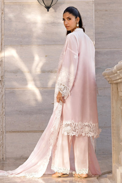 Gul Ahmed 3 Piece Unstitched Embroidered Lawn Suit with Embroidered Chiffon Dupatta FE-52152