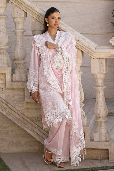 Gul Ahmed 3 Piece Unstitched Embroidered Lawn Suit with Embroidered Chiffon Dupatta FE-52152