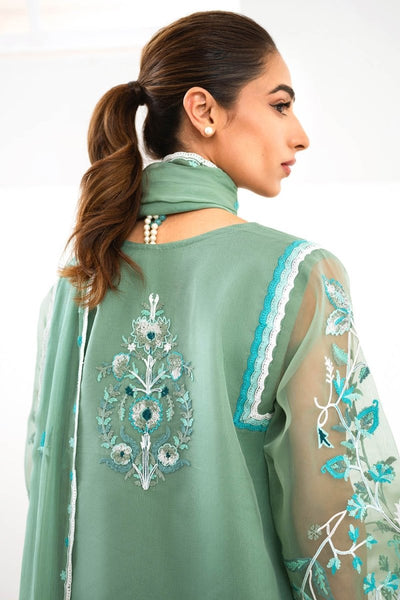 Gul Ahmed 3 Piece Unstitched Embroidered Organza Suit with Embroidered Chiffon Dupatta FE-52157