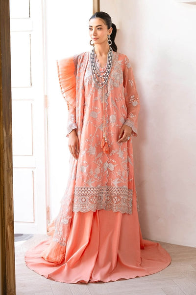 Gul Ahmed 3 Piece Unstitched Embroidered Chiffon Suit with Embroidered Chiffon Dupatta FE-52162
