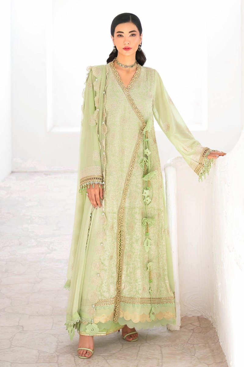 Gul Ahmed 3 Piece Unstitched Embroidered Swiss Voile Suit with Embroidered Chiffon Dupatta FE-52166
