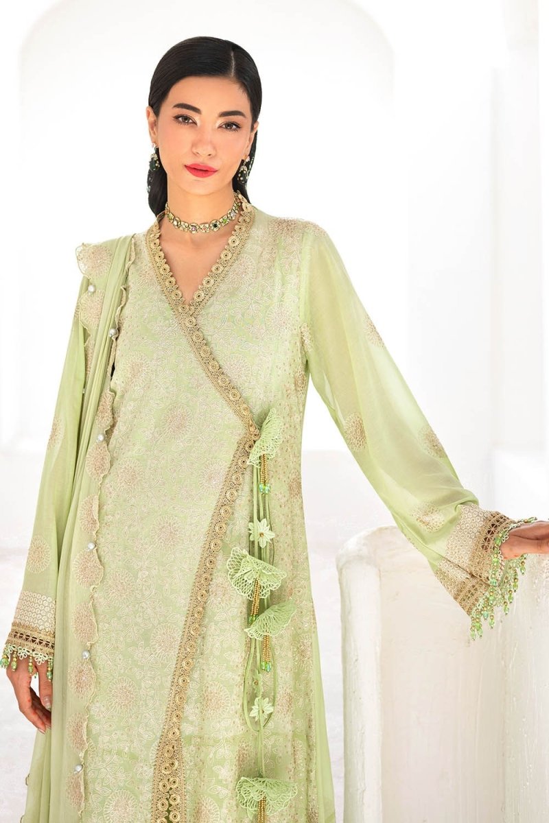 Gul Ahmed 3 Piece Unstitched Embroidered Swiss Voile Suit with Embroidered Chiffon Dupatta FE-52166