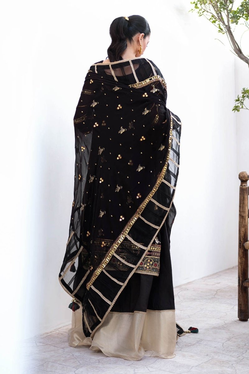 Gul Ahmed 3 Piece Unstitched Embroidered Chiffon Suit with Embroidered Chiffon Dupatta FE-52167