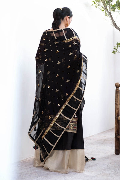 Gul Ahmed 3 Piece Unstitched Embroidered Chiffon Suit with Embroidered Chiffon Dupatta FE-52167