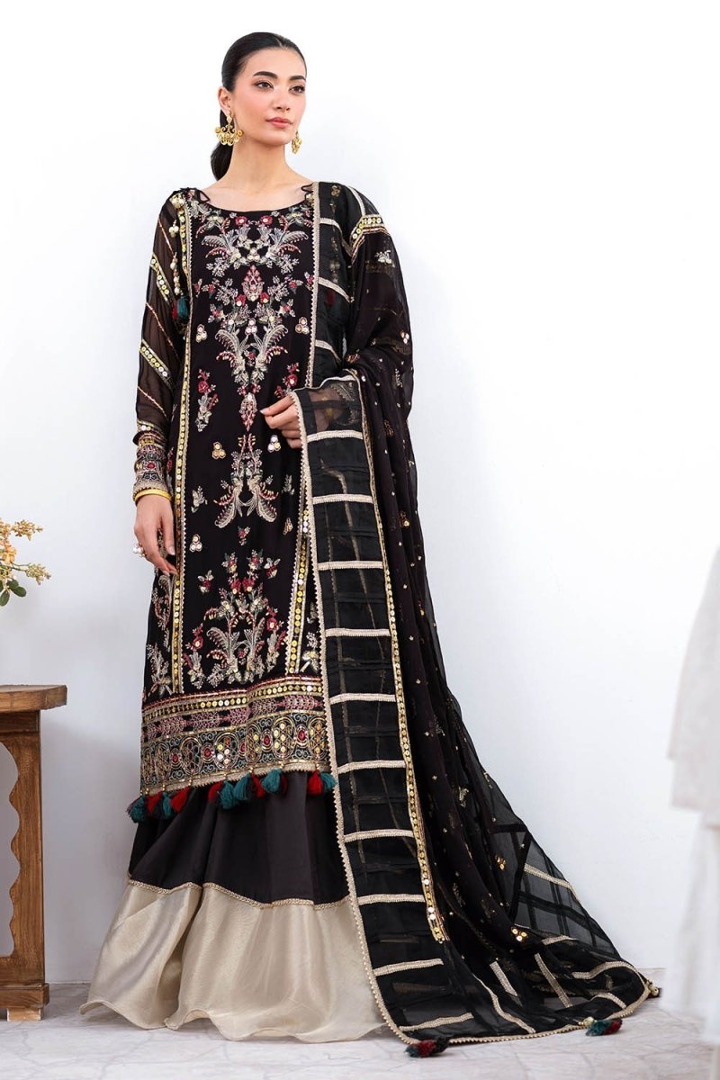 Gul Ahmed 3 Piece Unstitched Embroidered Chiffon Suit with Embroidered Chiffon Dupatta FE-52167