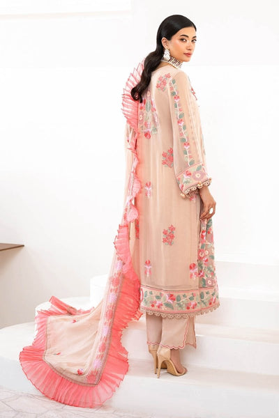 Gul Ahmed 3 Piece Unstitched Embroidered Chiffon Suit with Embroidered Chiffon Dupatta FE-52169