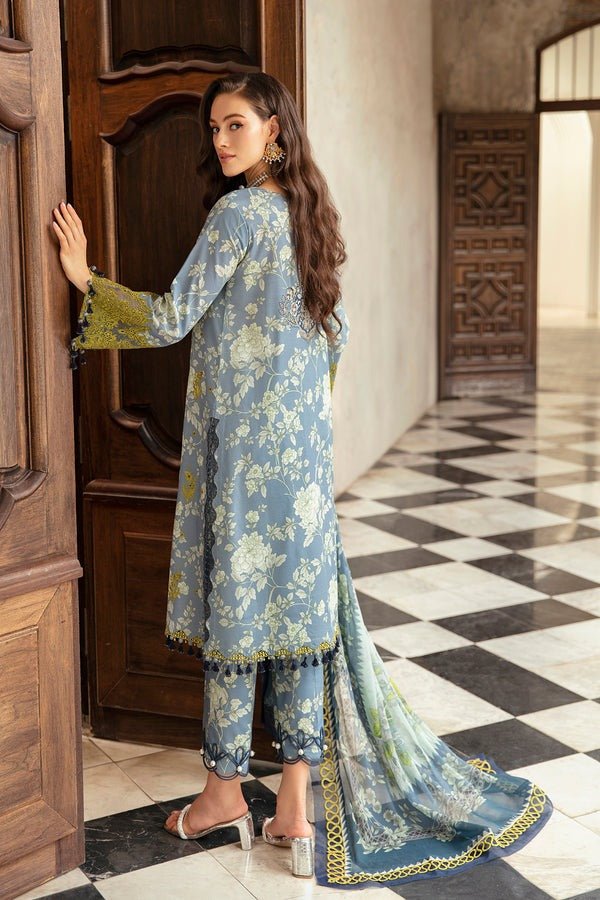 FIRDOUS 3 Piece Unstitched Digital Printed Cambric Suit - FLT-20247