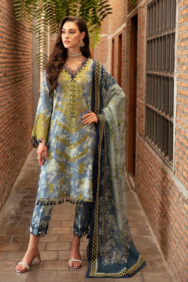 FIRDOUS 3 Piece Unstitched Digital Printed Cambric Suit - FLT-20247