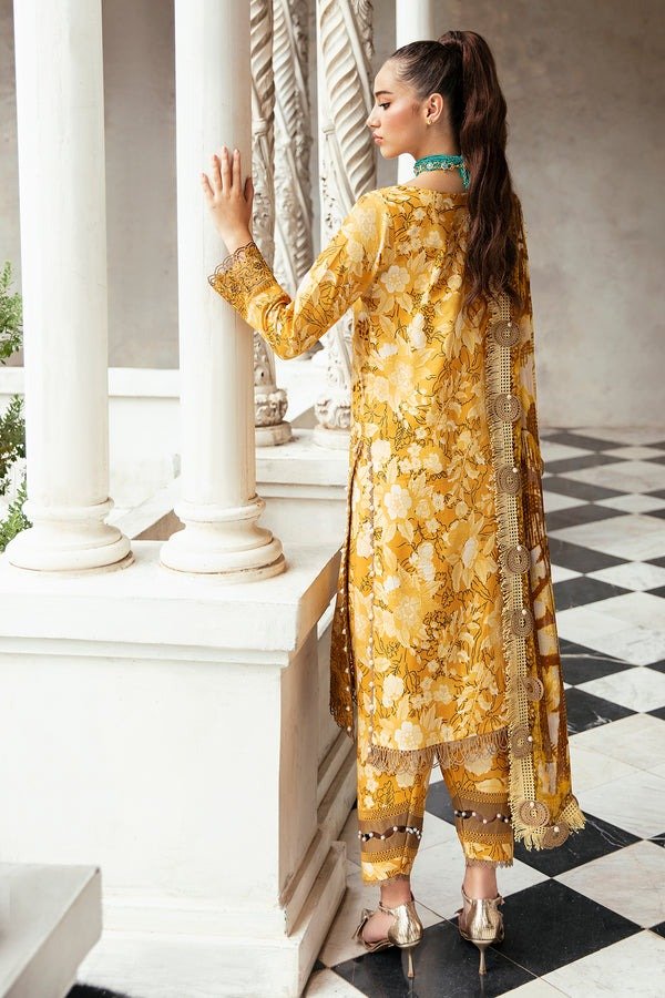 FIRDOUS 3 Piece Unstitched Digital Printed Cambric Suit - FLT-20248